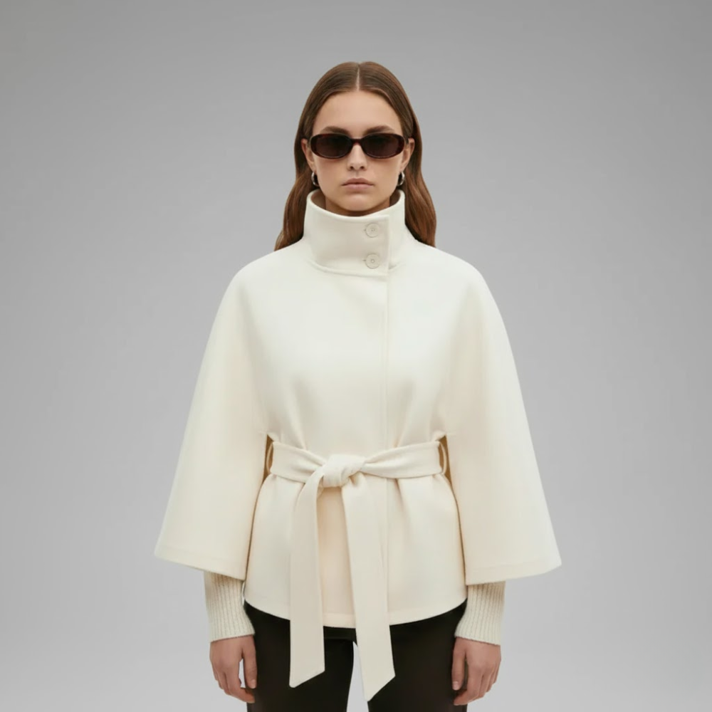 Colette | Belted Cape Jacket